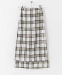 チェックラップスカート