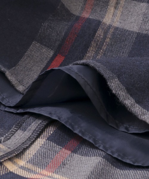 HEYUMM（ヘユム）の「チェックラップスカート（スカート・レディース・アイボリー/グリーン/ネイビー・ONE）」の10枚目の写真