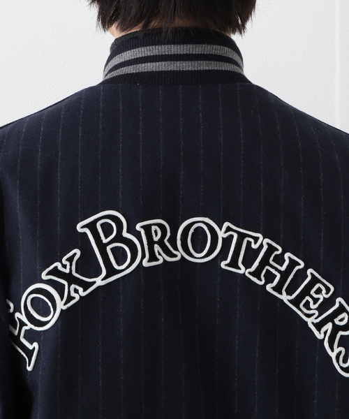 EDIFICE（エディフィス）の「【SKOOKUM / スクーカム】別注 FOX BROTHERS Award JK（スタジャン・メンズ・ネイビー・MEDIUM/LARGE）」の7枚目の写真