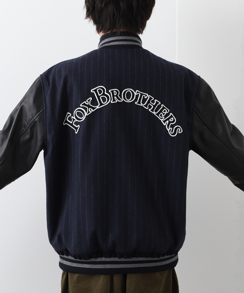EDIFICE（エディフィス）の「【SKOOKUM / スクーカム】別注 FOX BROTHERS Award JK（スタジャン・メンズ・ネイビー・MEDIUM/LARGE）」の13枚目の写真