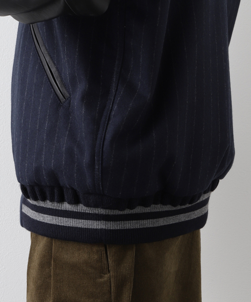 EDIFICE（エディフィス）の「【SKOOKUM / スクーカム】別注 FOX BROTHERS Award JK（スタジャン・メンズ・ネイビー・MEDIUM/LARGE）」の14枚目の写真