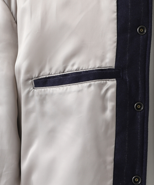 EDIFICE（エディフィス）の「【SKOOKUM / スクーカム】別注 FOX BROTHERS Award JK（スタジャン・メンズ・ネイビー・MEDIUM/LARGE）」の17枚目の写真