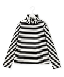 【洗える】CottonSingleJersey ハイネックプルオーバー