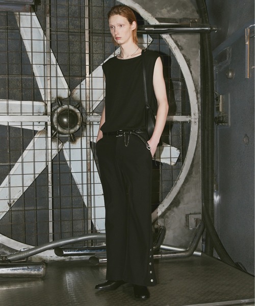 ln fortis（ロンフォルティス）の「ln fortis - サイドボタンフレアスラックス（その他パンツ・メンズ・ブラウン/ブラック・SMALL/MEDIUM）」の13枚目の写真