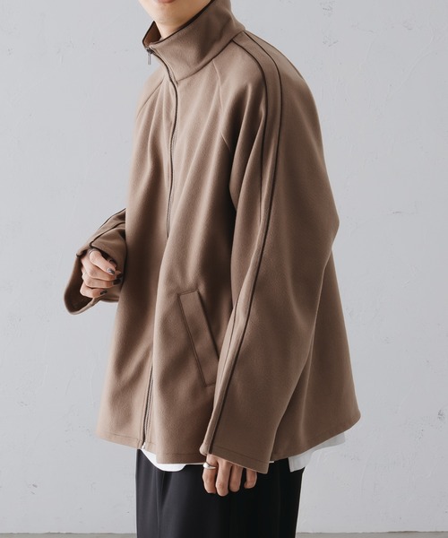 epnok(エプノック)の「スタンドネックパイピングブルゾン(ブルゾン・メンズ・ダークグレー/カーキ/モカ・SMALL/LARGE/MEDIUM)」の20枚目の写真