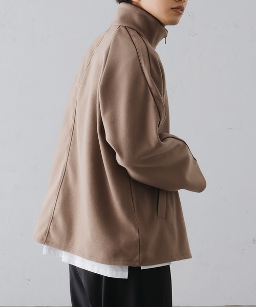 epnok(エプノック)の「スタンドネックパイピングブルゾン(ブルゾン・メンズ・ダークグレー/カーキ/モカ・SMALL/LARGE/MEDIUM)」の22枚目の写真