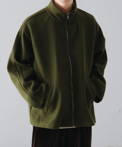 epnok(エプノック)の「スタンドネックパイピングブルゾン(ブルゾン・メンズ・ダークグレー/カーキ/モカ・SMALL/LARGE/MEDIUM)」の5枚目の写真