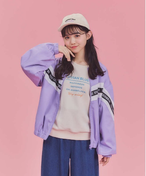 VIVIAN BLUE（ビビアンブルー）の「【VIVIAN BLUE】シェブロンブルゾン