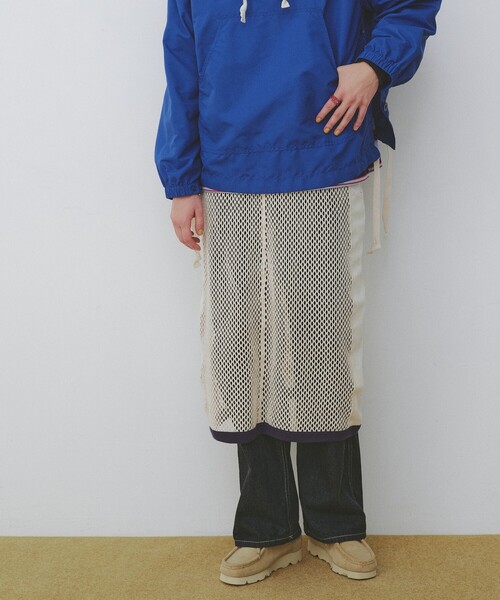 BEAMS BOY（ビームスボーイ）の「BEAMS BOY / メッシュ スカート（スカート・レディース・ブラック/イエロー/ナチュラル・ONE SIZE）」の8枚目の写真