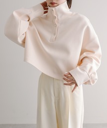 mystic | ポンチハーフスナッププルオーバー(Tシャツ/カットソー)