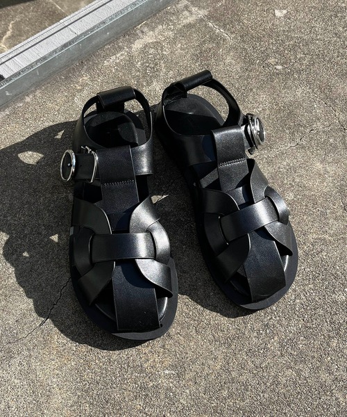 CAPRICIEUX LE'MAGE（カプリシューレマージュ）の「グルカサンダル（サンダル・レディース・ブラック/ホワイト系その他・38/37）」の8枚目の写真