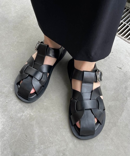 CAPRICIEUX LE'MAGE（カプリシューレマージュ）の「グルカサンダル（サンダル・レディース・ブラック/ホワイト系その他・38/37）」の10枚目の写真