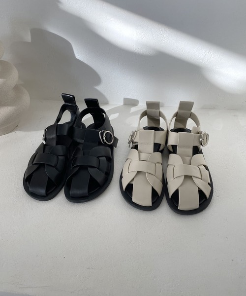 CAPRICIEUX LE'MAGE（カプリシューレマージュ）の「グルカサンダル（サンダル・レディース・ブラック/ホワイト系その他・38/37）」の13枚目の写真