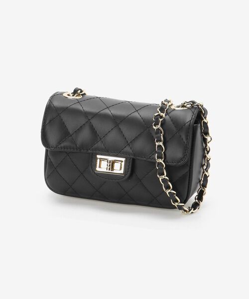 le.coeur blanc（ルクールブラン）の「HERNAN キルティングショルダーバッグ（ショルダーバッグ・レディース・ブラック/ベージュ・FREE）」の9枚目の写真