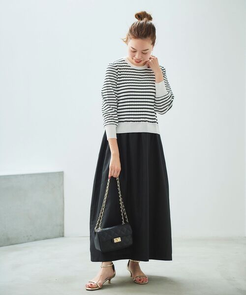 le.coeur blanc（ルクールブラン）の「HERNAN キルティングショルダーバッグ（ショルダーバッグ・レディース・ブラック/ベージュ・FREE）」の11枚目の写真