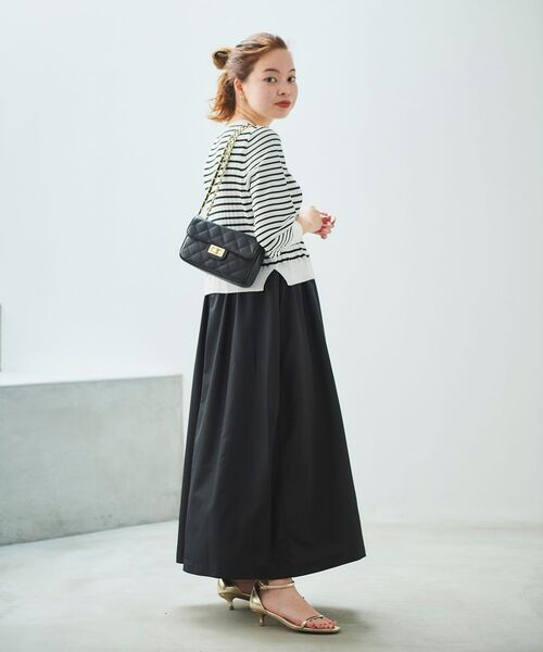 le.coeur blanc（ルクールブラン）の「HERNAN キルティングショルダーバッグ（ショルダーバッグ・レディース・ブラック/ベージュ・FREE）」の3枚目の写真