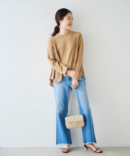 le.coeur blanc（ルクールブラン）の「HERNAN キルティングショルダーバッグ（ショルダーバッグ・レディース・ブラック/ベージュ・FREE）」の4枚目の写真