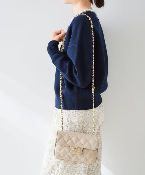 le.coeur blanc（ルクールブラン）の「HERNAN キルティングショルダーバッグ（ショルダーバッグ・レディース・ブラック/ベージュ・FREE）」の19枚目の写真