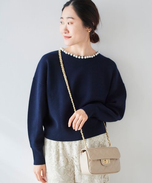 le.coeur blanc（ルクールブラン）の「HERNAN キルティングショルダーバッグ（ショルダーバッグ・レディース・ブラック/ベージュ・FREE）」の21枚目の写真