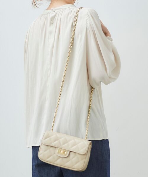 le.coeur blanc（ルクールブラン）の「HERNAN キルティングショルダーバッグ（ショルダーバッグ・レディース・ブラック/ベージュ・FREE）」の22枚目の写真