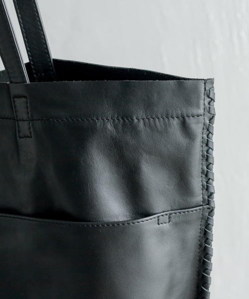 ear PAPILLONNER（イアパピヨネ）の「サイドポイントトートバッグ　Lサイズ（ショルダーバッグ・レディース・シルバー/ブラック/パープル・FREE）」の22枚目の写真