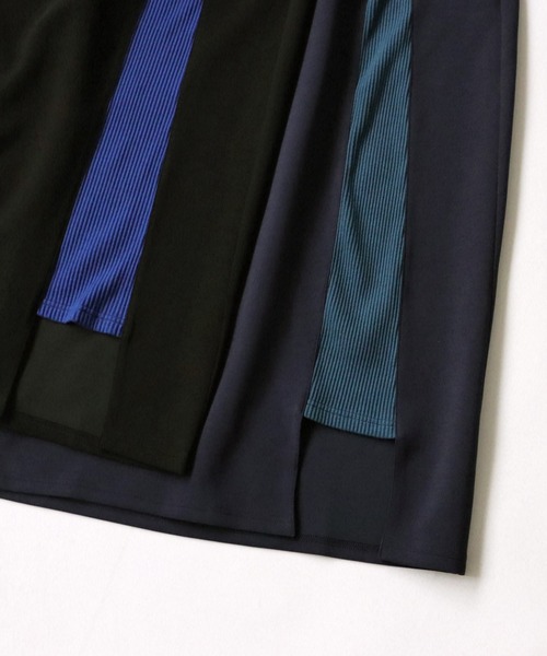 antiqua（アンティカ）の「ポンチ素材ロングスカート（スカート・レディース・ネイビー/ブラック・FREE）」の14枚目の写真