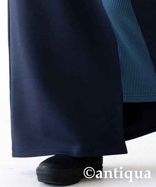 antiqua（アンティカ）の「ポンチ素材ロングスカート（スカート・レディース・ネイビー/ブラック・FREE）」の10枚目の写真