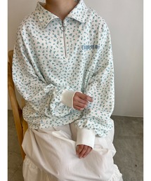 WC（ダブル シー）の「リトルフラワーハーフジップスウェット（スウェット）」