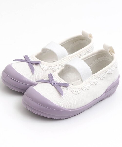 apres les cours（アプレレクール）の「バラエティ 上履き（スリッポン・キッズ・ラベンダー/サックスブルー/ピンク・19/16/18/17/15 ）」の6枚目の写真