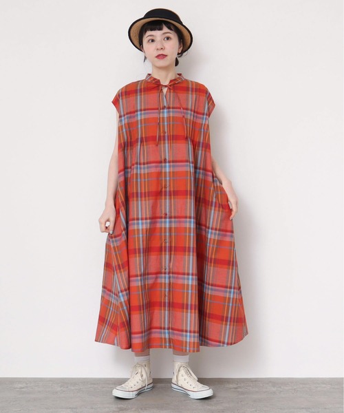 アトリエドゥサボン チェック シャツワンピース アトリエドゥサボン チェック シャツワンピース l'atelier du savon