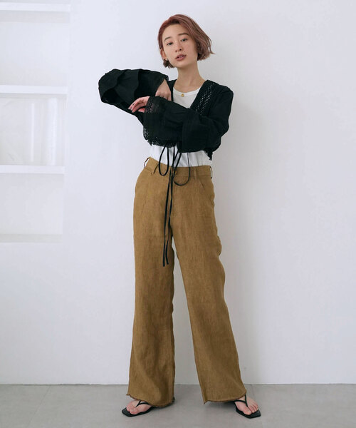 SLOBE citron.（スローブシトロン）の「SLOBE citron. 2WAYレースブラウス（シャツ/ブラウス・レディース・ホワイト/ブラック・FREE）」の13枚目の写真