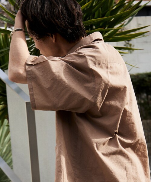 FREAK'S STORE（フリークスストア）の「【限定展開】Relax Fit リラックスフィット ピンタック コットンキューバシャツ（シャツ/ブラウス・メンズ・グリーン/サックスブルー/ベージュ/ブラック/ホワイト・SMALL/MEDIUM/LARGE）」の19枚目の写真
