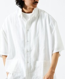 FREAK'S STORE | 【限定展開】Relax Fit リラックスフィット ピンタック コットンキューバシャツ(シャツ/ブラウス)
