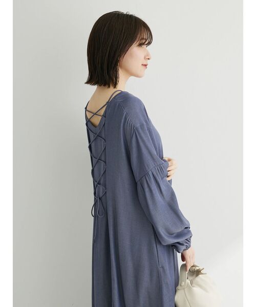 Furryrate（ファーリーレート）の「・furry　rate　バックレースアップワンピース（ワンピース・レディース・ブルー/グリーン系その他3/ライトグレー・FREE）」の6枚目の写真