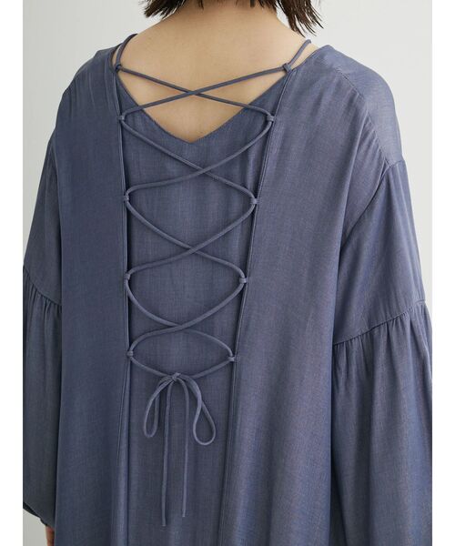 Furryrate（ファーリーレート）の「・furry　rate　バックレースアップワンピース（ワンピース・レディース・ブルー/グリーン系その他3/ライトグレー・FREE）」の10枚目の写真