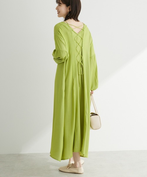 Furryrate（ファーリーレート）の「・furry　rate　バックレースアップワンピース（ワンピース・レディース・ブルー/グリーン系その他3/ライトグレー・FREE）」の3枚目の写真