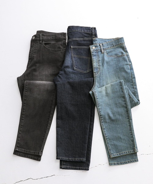 n'OrLABEL(ノアールレーベル)の「『ストレッチストレートデニム』(デニムパンツ・メンズ・ブラック系その他/インディゴブルー/ブルー・M/XL/L)」の4枚目の写真