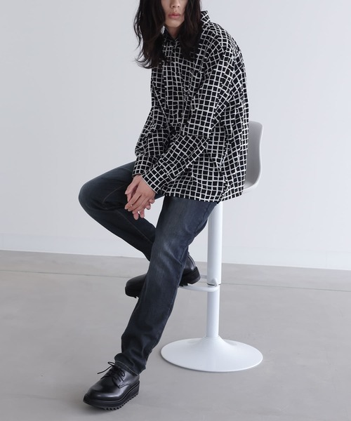 n'OrLABEL(ノアールレーベル)の「『ストレッチストレートデニム』(デニムパンツ・メンズ・ブラック系その他/インディゴブルー/ブルー・M/XL/L)」の19枚目の写真