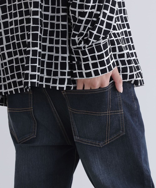 n'OrLABEL(ノアールレーベル)の「『ストレッチストレートデニム』(デニムパンツ・メンズ・ブラック系その他/インディゴブルー/ブルー・M/XL/L)」の20枚目の写真
