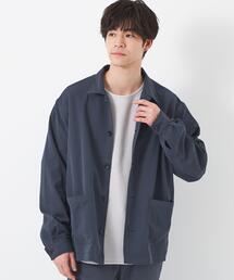 green label relaxing | クリスプツイル シャツブルゾン -ストレッチ・防シワ・接触冷感・吸水速乾-(ブルゾン)