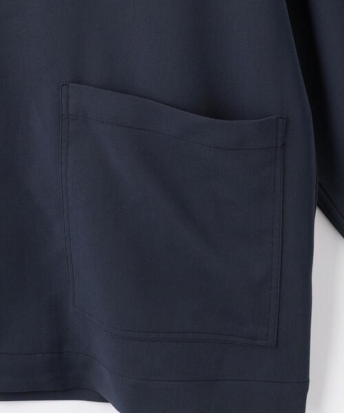 green label relaxing（グリーンレーベルリラクシング）の「クリスプツイル シャツブルゾン -ストレッチ・防シワ・接触冷感・吸水速乾-（ブルゾン・メンズ・ネイビー/ケリー・L/S/M/XL）」の10枚目の写真