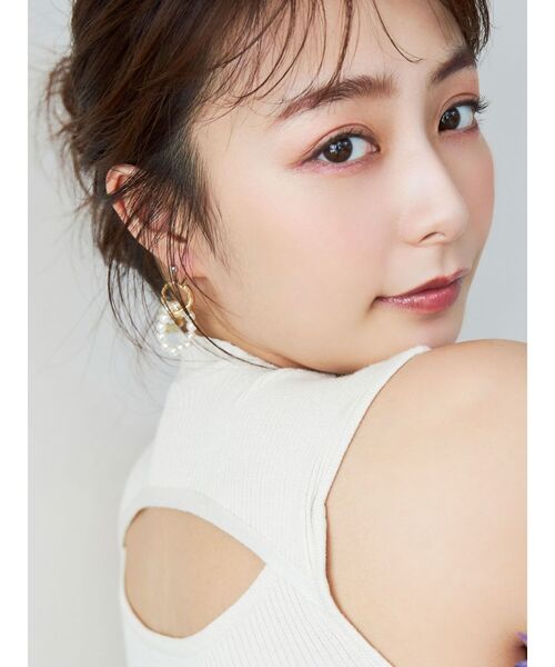 MERCURYDUO（マーキュリーデュオ）の「2WAYスリットリボンコンパクトニット（ニット/セーター・レディース・グリーン/チャコールグレー/オフホワイト/ブラック・FREE）」の9枚目の写真