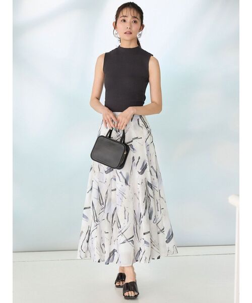 MERCURYDUO（マーキュリーデュオ）の「2WAYスリットリボンコンパクトニット（ニット/セーター・レディース・グリーン/チャコールグレー/オフホワイト/ブラック・FREE）」の14枚目の写真