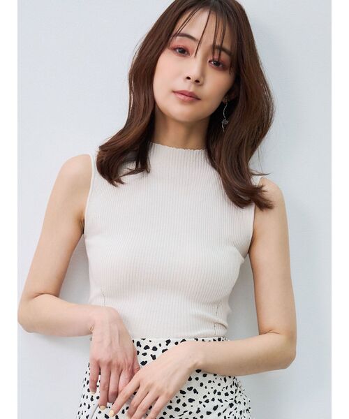 MERCURYDUO（マーキュリーデュオ）の「2WAYスリットリボンコンパクトニット（ニット/セーター・レディース・グリーン/チャコールグレー/オフホワイト/ブラック・FREE）」の19枚目の写真