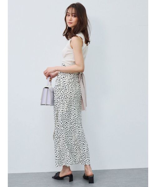 MERCURYDUO（マーキュリーデュオ）の「2WAYスリットリボンコンパクトニット（ニット/セーター・レディース・グリーン/チャコールグレー/オフホワイト/ブラック・FREE）」の21枚目の写真