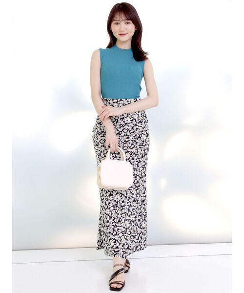 MERCURYDUO（マーキュリーデュオ）の「2WAYスリットリボンコンパクトニット（ニット/セーター・レディース・グリーン/チャコールグレー/オフホワイト/ブラック・FREE）」の22枚目の写真