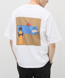 【m's braque / エムズ ブラック】ハーフスリーブtee SEA