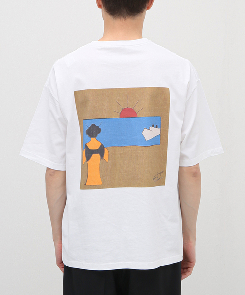 m's braque(エムズブラック)の「【m's braque / エムズ ブラック】ハーフスリーブtee SEA(Tシャツ/カットソー・メンズ・ホワイト・MEDIUM)」の6枚目の写真