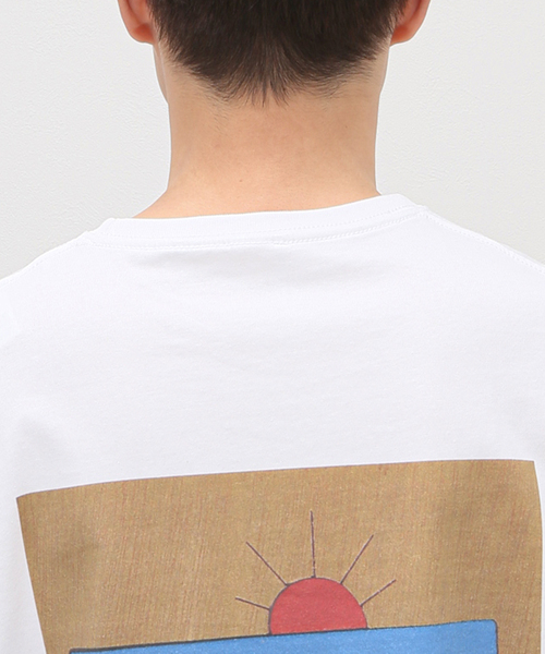 m's braque(エムズブラック)の「【m's braque / エムズ ブラック】ハーフスリーブtee SEA(Tシャツ/カットソー・メンズ・ホワイト・MEDIUM)」の8枚目の写真