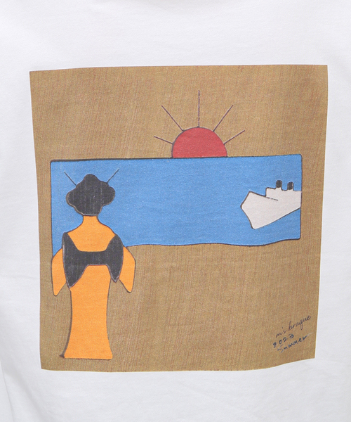 m's braque(エムズブラック)の「【m's braque / エムズ ブラック】ハーフスリーブtee SEA(Tシャツ/カットソー・メンズ・ホワイト・MEDIUM)」の13枚目の写真